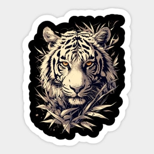 white tiger Sticker